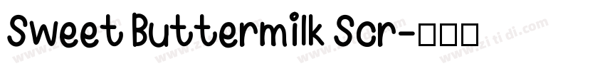 Sweet Buttermilk Scr字体转换